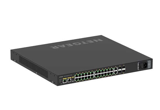 NETGEAR M4250-26G4XF-PoE+ Géré L2/L3 Gigabit Ethernet (10/100/1000) Connexion Ethernet, supportant l'alimentation via ce port (PoE) 1U Noir