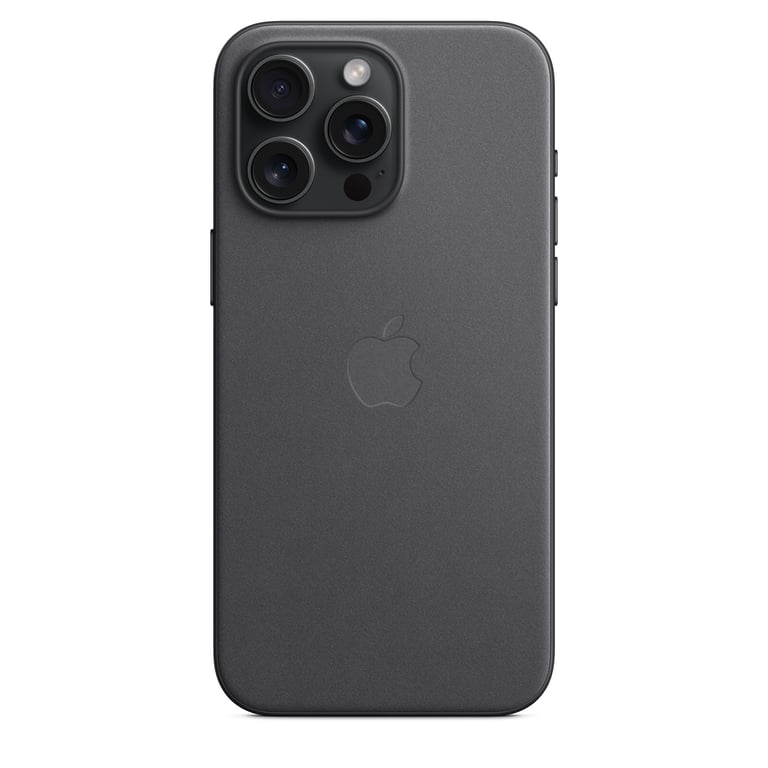 Apple FineWoven with MagSafe Noir iPhone 15 Pro Max - vue 7