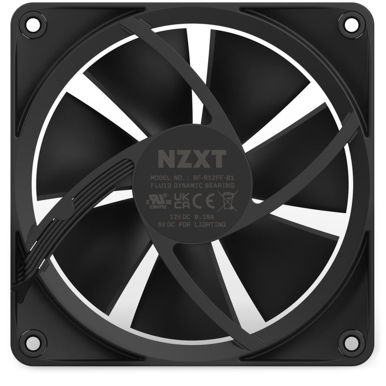 NZXT F120 RGB Boitier PC Ventilateur 12 cm 1 pièce Neuf