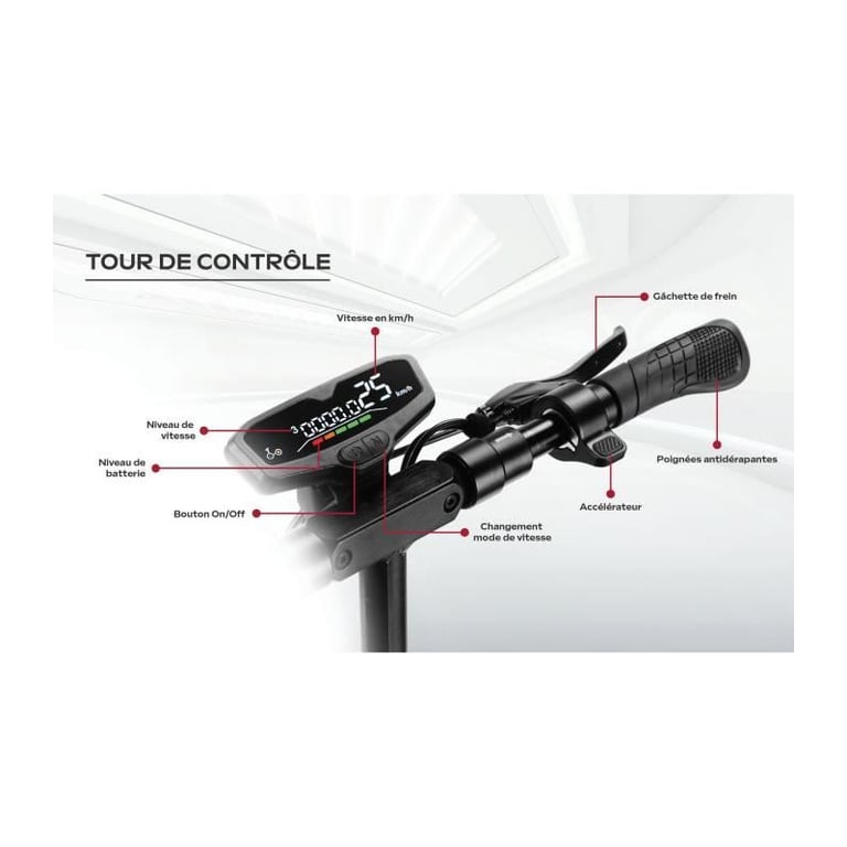 Trottinette Électrique Eboost Go – Moteur 800W avec Pneus 10 et Autonomie 50 km - vue 3