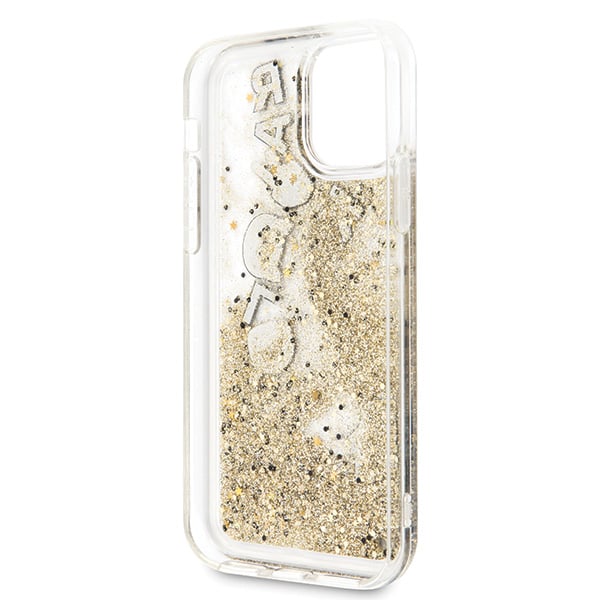 Coque Karl Lagerfeld Bling Bling avec breloques flottantes pour Apple iPhone 11, Or
