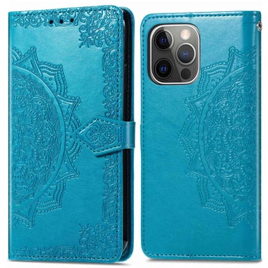 imoshion Etui de télephone Mandala pour Apple iPhone 13 Pro - Turquoise