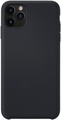 Coque en Gel de Silicone Doux pour iPhone 11 Pro Max, Noir satin