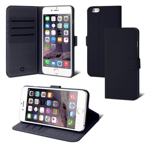 Folio Stand Wallet 3 Card Negro: Apple Iphone 6+/6S+/7+/8+