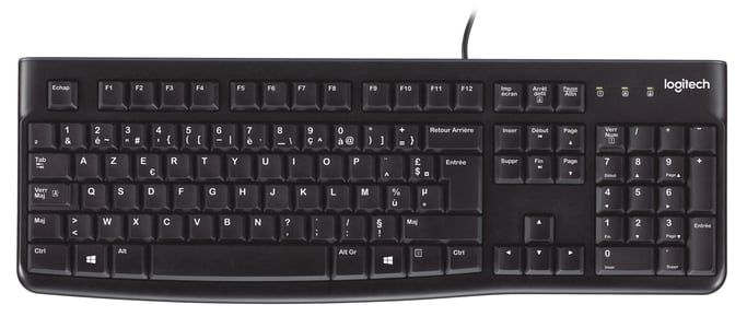 Logitech Keyboard K120 for Business clavier Universel USB AZERTY Français Noir