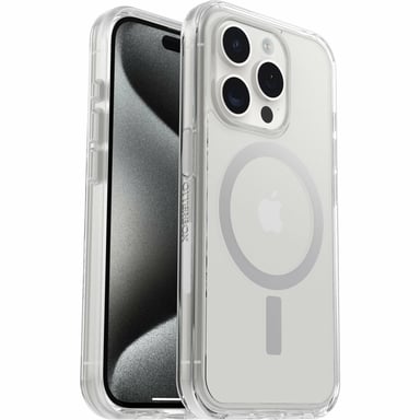 OtterBox Symmetry Series Clear per MagSafe per iPhone 15 Pro, Clear Apple iPhone 15 Pro