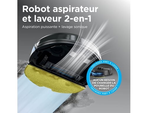 Aspirateur robot Shark Robot aspirateur et laveur de sols a autovidage 2 en 1 Shark Matrix Plus RV2620WAEU