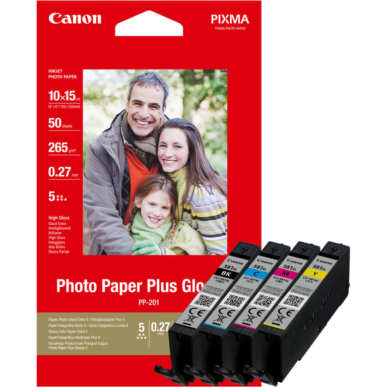 Canon CLI581XL Pack 4 Cartouches Couleur - vue 8