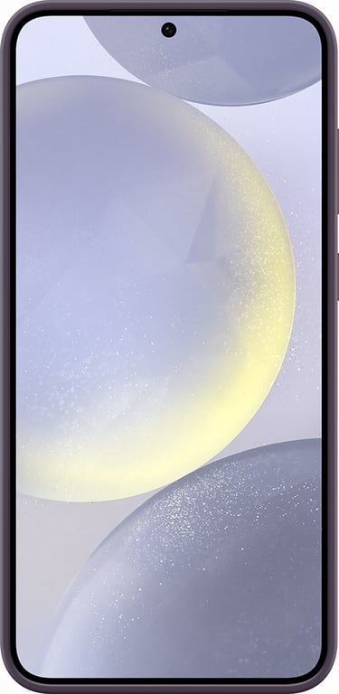 Samsung G S24+ Funda de silicona con correa Morado oscuro