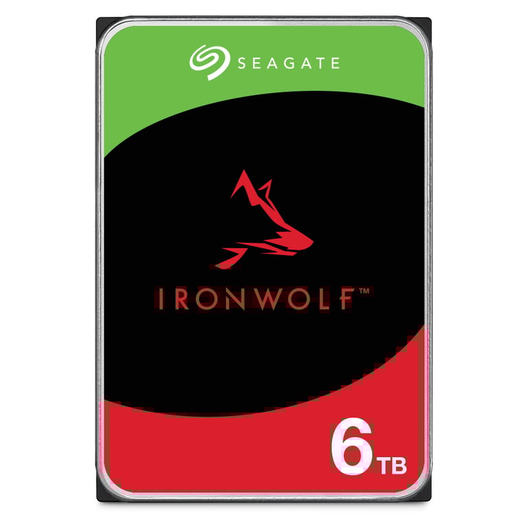 Seagate IronWolf ST6000VN006 disque dur 6 To 5400 tr/min 256 Mo 3.5  Série ATA III - Neuf
