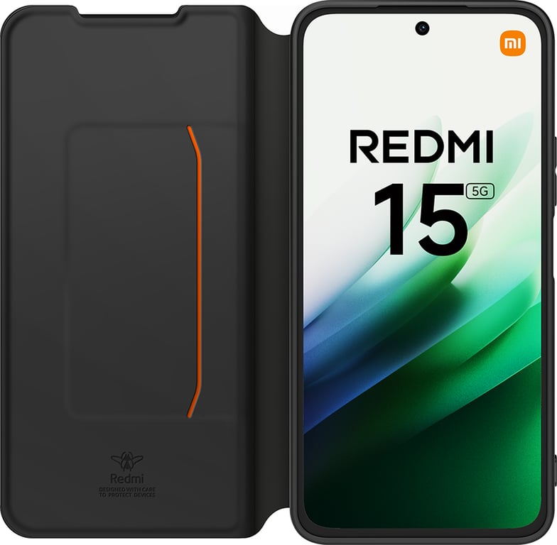 Pack 2 en 1 Folio Xiaomi Redmi 15 4G / 5G Noir + Dragonne Made for Xiaomi Made For Xiaomi - Neuf