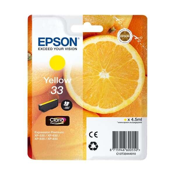 EPSON Cartouche dencre T3344 Jaune Oranges C13T33444012 - vue 6