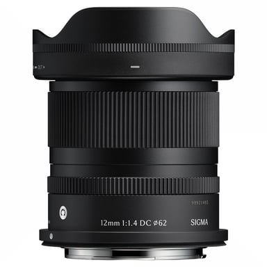 Sigma DC Contemporary 12 mm f 1.4 16 Negro Lente híbrido para Canon RF Mount