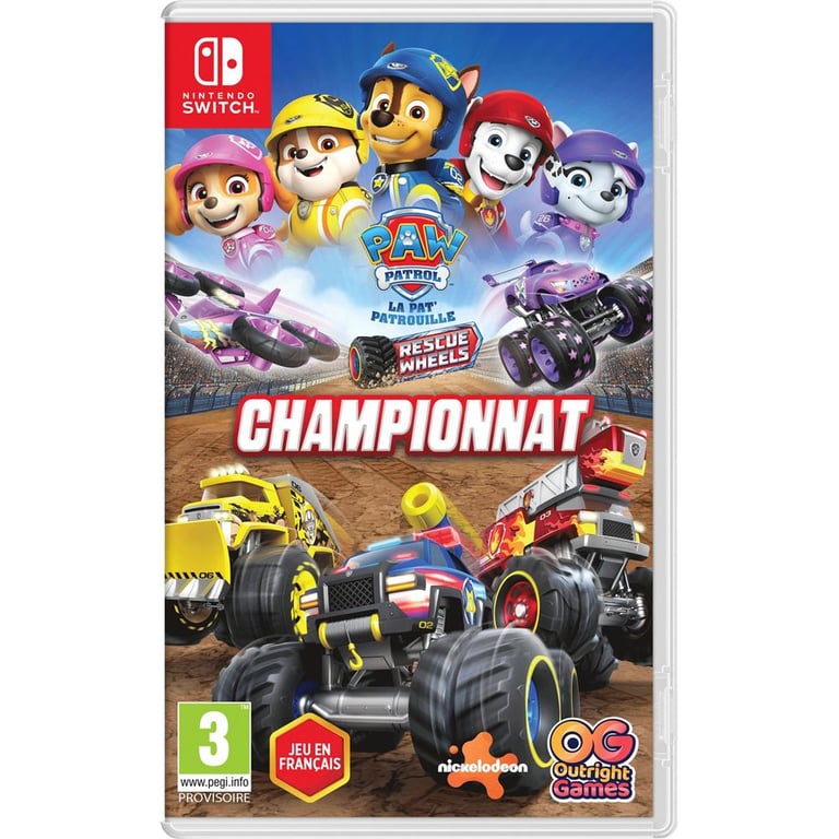 Paw Patrol™ Rescue Wheels™ Championnat Nintendo Switch - Neuf
