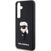 Custodia Karl Lagerfeld 3D Rubber Ikonik per Samsung S24, nera