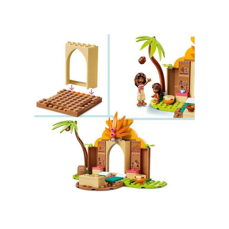 LEGO Disney Princess Maison de village et pirogue de Vaiana 43282 - vue 7