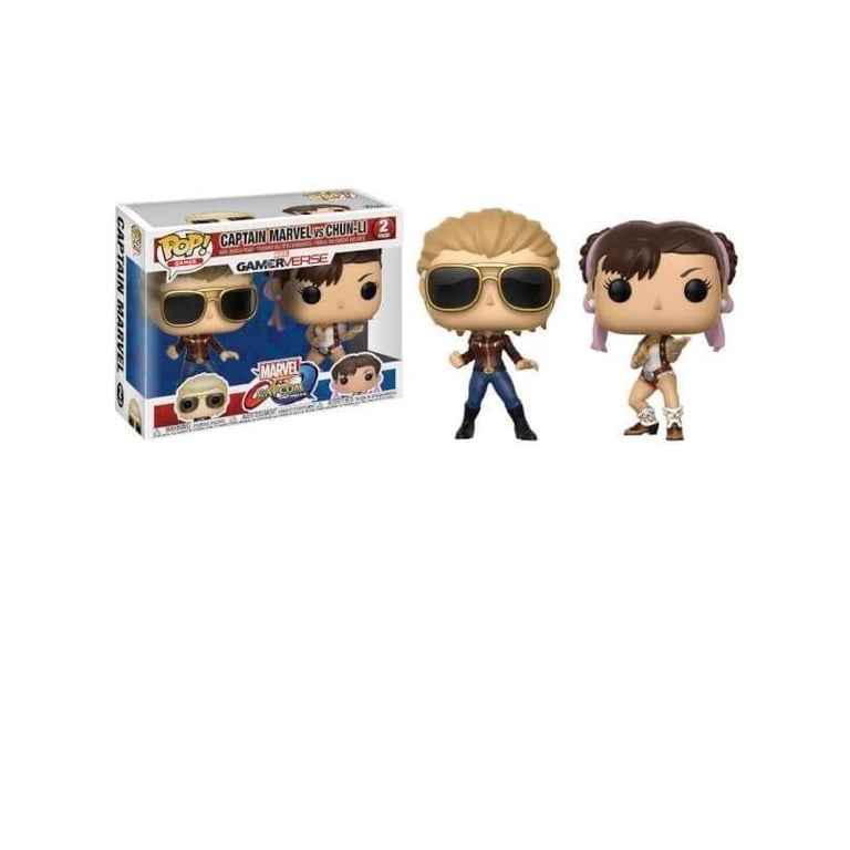 FUNKO Marvel VS Capcom Captain Marvel VS Chun Li - vue 2