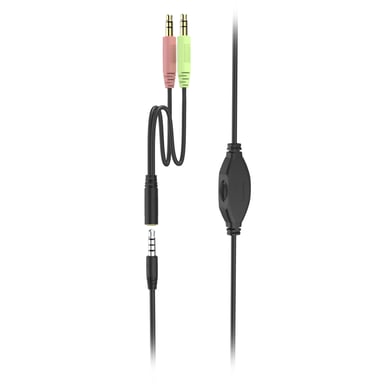 Hama NHS-P100 V2 Auricular con cable Minerve Oficina/Centro de llamadas Negro
