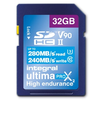 Integral 32GB SDHC/XC 280-240MB/s UHS-II V90 32 Go SD