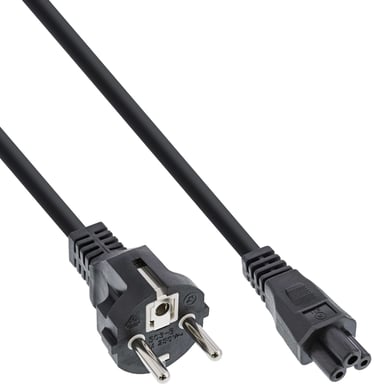 InLine 16656O câble électrique Noir 0,5 m CEE7/7 Coupleur C5