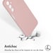 Accezz Coque Liquid Silicone pour Samsung Galaxy A15 (5G/4G) - Rose