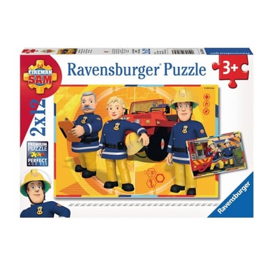 Puzzle educativo Fireman Sam - 2 puzzles de 12 piezas para niños