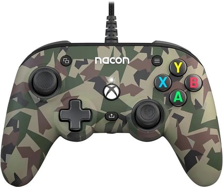 Manette Filaire Améliorée PowerA - Camo Blue / Xbox One, Xbox Series S/X