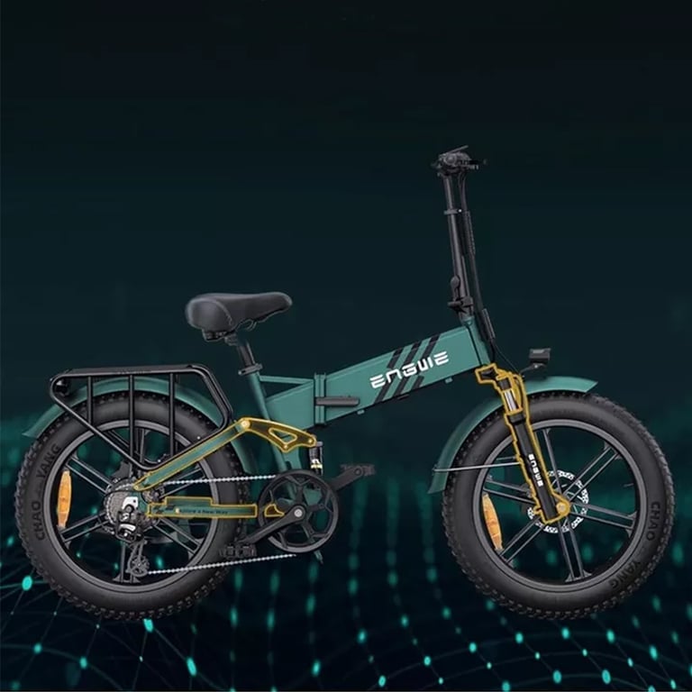 Vélo électrique pliable ENGWE ENGINE PRO 2.0 avec gros pneu 20 x 4 0 pouces batterie amovible 16 Ah suspension complète 8 vitesses Neuf - vue 3