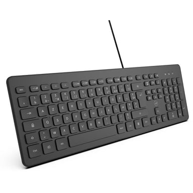MOBILITY LAB ML304250 - Teclado con cable para PC de negocios con 2 concentradores USB integrados - Negro