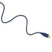 Cavo USB-C Flexi-Slim, oro, antitorsione, blu, 0,75 m