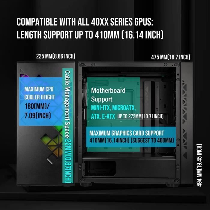 BitFenix Tracery - vue 7