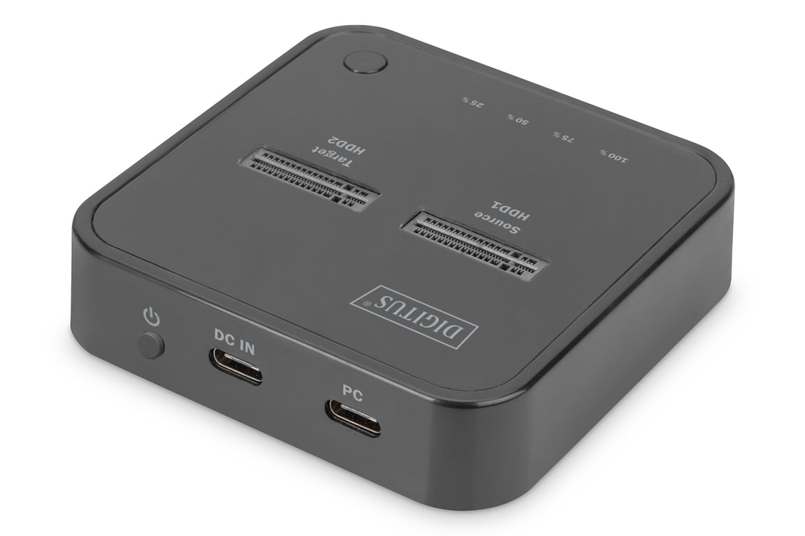 Digitus Station d'accueil dual .2 pour SSD NVMe avec fonction de clonage hors ligne USB C™ Neuf - vue 3