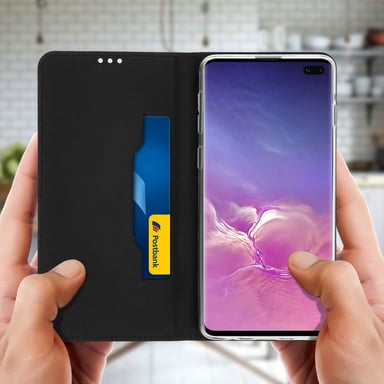 Akashi ALTFS10BLK funda para teléfono móvil 15,5 cm (6.1'') Folio Negro