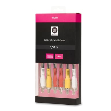 Adaptador RCA+S-VHS hembra /Peritel macho