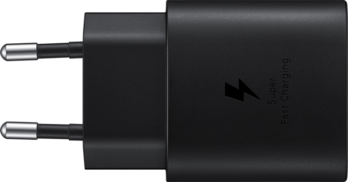 Caricabatterie domestico Samsung Power Delivery 25W + cavo USB C/USB C nero
