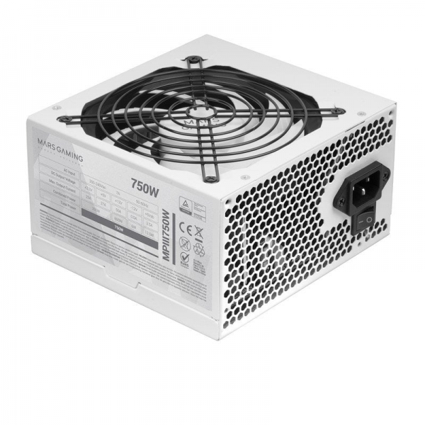 Alimentation Mars Gaming MPIII MPIII750 Technologie AI RPM Efficacité APFC NUMÉRIQUE 99 % Fo Neuf