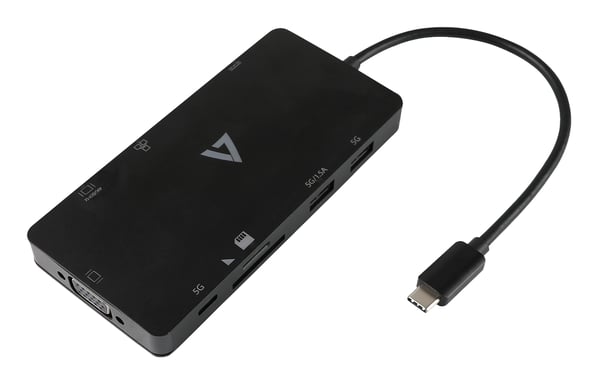USB-C MINIDOCK 100W PD HDMI VGA - GB RJ45 SD MICROSD 2X USB USB-C