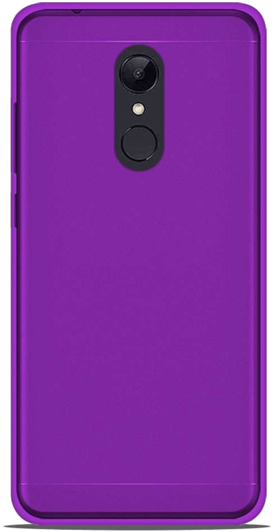 Coque silicone unie compatible Givré Violet Xiaomi Redmi 5 Plus