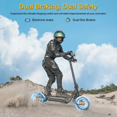 Trottinette Électrique X5S | Vitesse Max 50 km/h | Autonomie 75 km | Moteur 1000W*2 | Batterie 48V 18.2Ah | Pneus 10 Pouces