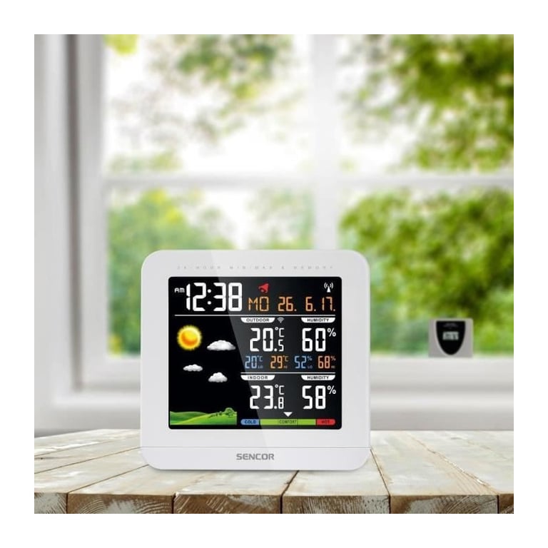 Station météo avec capteur sans fil Sencor SWS 5600 - vue 3