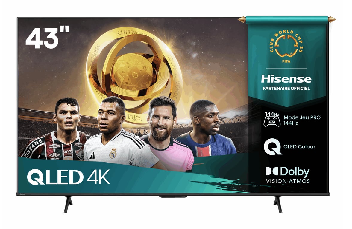 TV QLED Hisense 43E79Q Pro 108 cm 2025 - vue 4