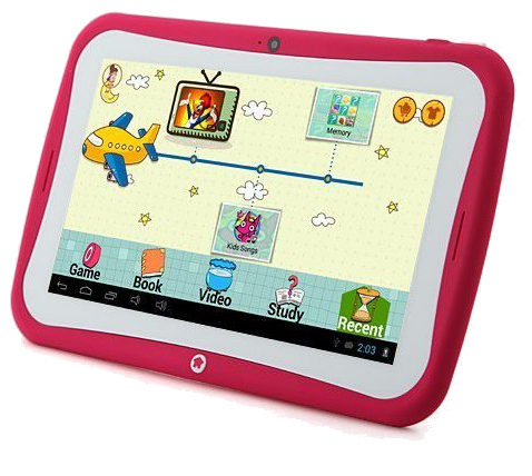 Tablette Tactile Enfant Jouet Éducatif 7' Android Jelly Bean Yokid Rose 8 Go Plastique YONIS