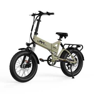 PVY Vélo Électrique Z20 Plus 1000 - Moteur 250W Batterie 48V16.5AH Freins à Disque Hydrauliques Autonomie 120KM - Beige - Neuf Beige - vue 4