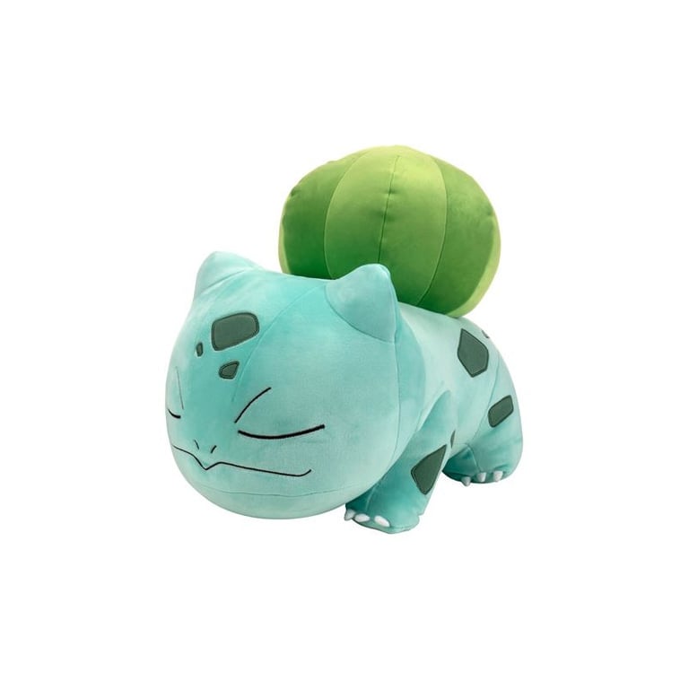 Peluche Bandai Jumbo endormie Pokémon Bulbizarre Vert - Neuf
