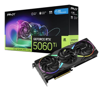 PNY GeForce RTX 5060 Ti EPIC-X RGB OC NVIDIA 8 GB GDDR7