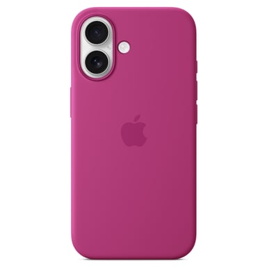 Apple Coque en silicone avec MagSafe pour iPhone 16 - Fuchsia Apple (brand) iPhone 16