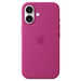 Apple Coque en silicone avec MagSafe pour iPhone 16 - Fuchsia Apple (brand) iPhone 16