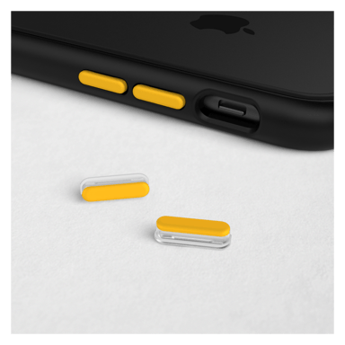 Kit de boutons Jaunes adaptables sur MOD NX™ ET SOLIDSUIT™ pour [Apple Iphone] - RHINOSHIELD™