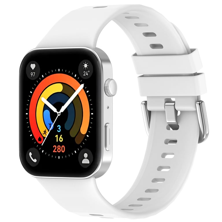 imoshion Bracelet silicone pour Huawei Watch Fit 3 - Blanc - Neuf