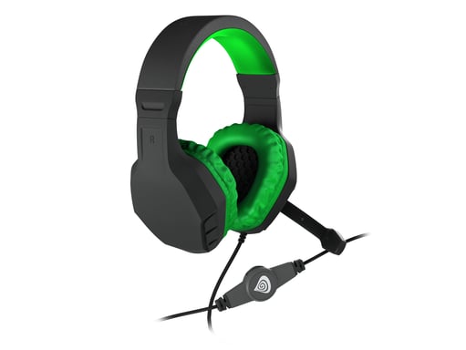 Genesis Argon 200 Casque Avec fil Arceau Gaming Noir, Vert - Neuf Noir - vue 2